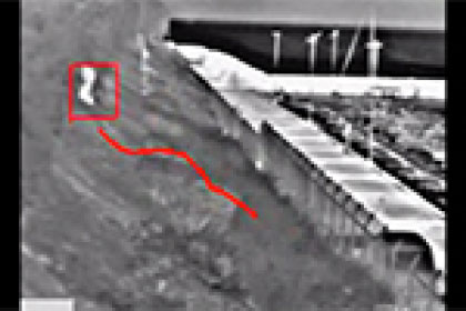 ioimage 映像センサ - サーマルカメラ 斜面での検知